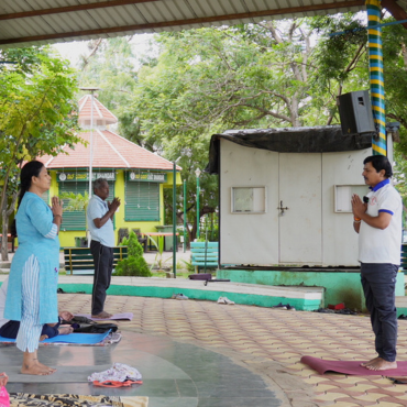 Yoga at SB Lake and Garden